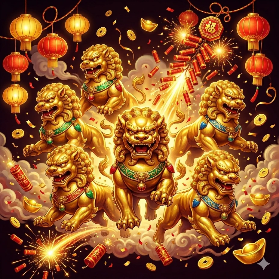Five Lions Megaways slot machine